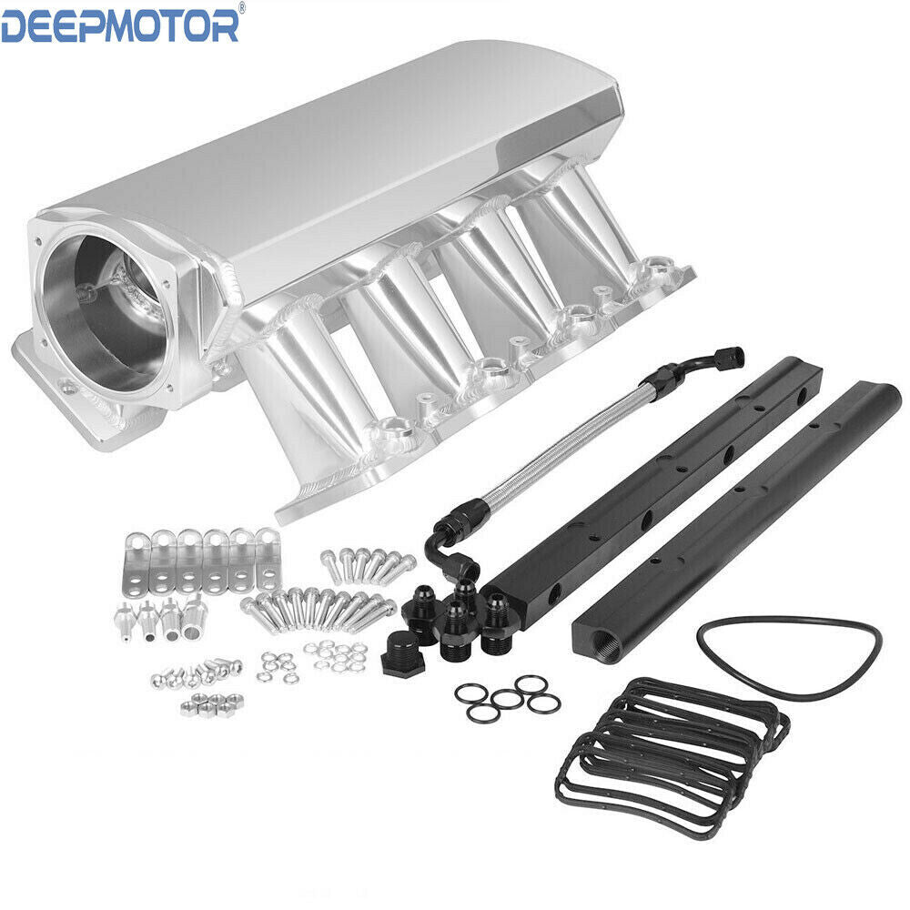 102mm LS1 LS2 LS6 Intake Manifold With Fuel Rails Cathedral Port 4.8L 5.3L 6.0L
