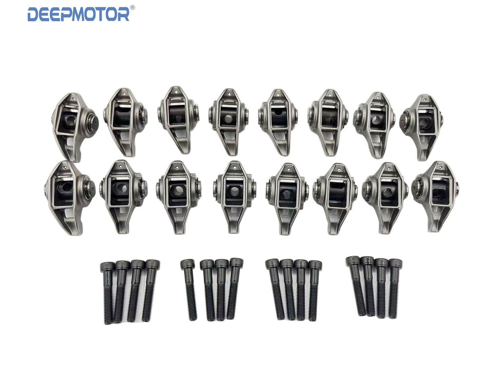 Deepmotor LS3 L92 6.0L 6.2L 1.7 Ratio Rocker Arms Set with Trunion Kit Installed