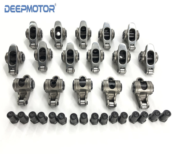 SBC 350 SelfAligning Stainless Steel Roller Rocker Arm 1.6Ratio 3/8