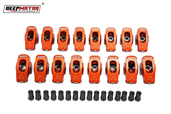Deepmotor 2024T6 Aluminum 1.5 Ratio 3/8'' Roller Rocker Arms for Chevy