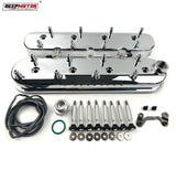 Deepmotor Tall Cast Aluminum Valve Covers for LS1 LS2 LS3 LS6 5.3 6.0 Chrome