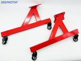 Deepmotor Engine Storage Stand w/ Casters for Chevy LS1 LS2 LS3 LS6 Red
