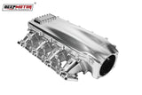 Billet CNC 102mm Intake Manifold Set with Burst Panel Flange for LS3 L92 Silver