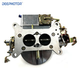 Deepmotor 2 Barrel Carburetor 350 CFM Manual Choke Silver