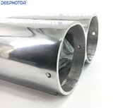 Aluminum Polished Finned Shotgun Intake Air Hood Scoop Single & Dual Carbs Setup