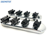 LS Fabricated Valve Covers with D510C Ignition Coils for LS1 LS2 LS3 LS6 Silver
