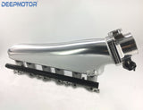 Deepmotor 1JZ GTE Billet Intake Manifold Fuel Rail 90mm Throttle Body Set +Cable