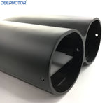 Aluminum Finned Shotgun Intake Air Hood Scoop Single & Dual Carbs Setup Black