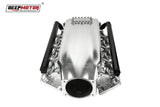 Billet 102mm Intake Manifold Set with Burst Panel Flange for LS1 LS2 LS6 Silver