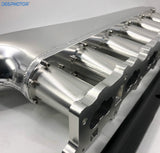 CNC RB25DET RB25 90mm Intake Manifold Fuel Rail Throttle Body Set 6 Injector Sil