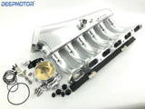 Deepmotor Billet 90mm Intake manifold Fuel Rail Throttle body for M50 M52 silver