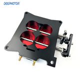 Deepmotor CNC Billet 1000 CFM 1.75" Core 4-Barrel 4150 Throttle Body Black