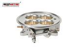 Deepmotor Billet Aluminum 2200 CFM 4 Barrel 4500 Dominator Throttle Body Silver