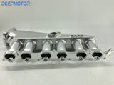 Deepmotor 90mm Billet 2JZ-GTE Intake Manifold Fuel Rail 90 mm Throttle Body Set