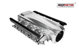 Billet CNC 102mm Intake Manifold Set with Burst Panel Flange for LS3 L92 Silver