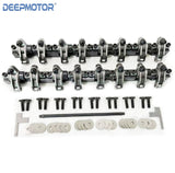 Stainless Steel Shaft Mount 1.7 Ratio Roller Rocker Arms for Chevy GM LS3