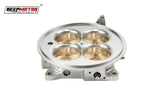 Deepmotor Billet Aluminum 2200 CFM 4 Barrel 4500 Dominator Throttle Body Silver