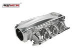 Billet 102mm Intake Manifold Set with Burst Panel Flange for LS1 LS2 LS6 Silver
