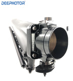 Deepmotor 2JZ-GTE 90mm Billet Intake Manifold Fuel Rail Throttle Body Set +Cable