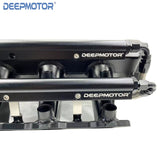 Deepmotor 102mm LS3 L92 Intake Manifold 16 injectors Dual Fuel Rails Black