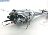 32" Floor Shift Tilt Steering Column with Ignition Keys & Steering Wheel Adapter