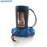 Deepmotor Billet 400GPH Electric Fuel Gas Alcohol Pump Street Racing Blue Finish