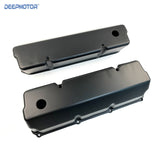 Fits Ford 351C Black Aluminum Valve Covers - Tall w/Hole