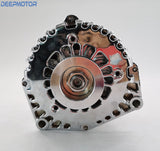 For GM LS Truck AD244 220 AMP CHROME ALTERNATOR SERPENTINE BELT 4 Pin Connector