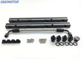 Deepmotor Billet Fuel Rail Kit for GM LS3 OE Intake Manifold with Hardwares 6AN