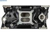 For Small Block Chevy SBC Vortec Dual Plane 350 383 Intake Manifold 1996UP BLK