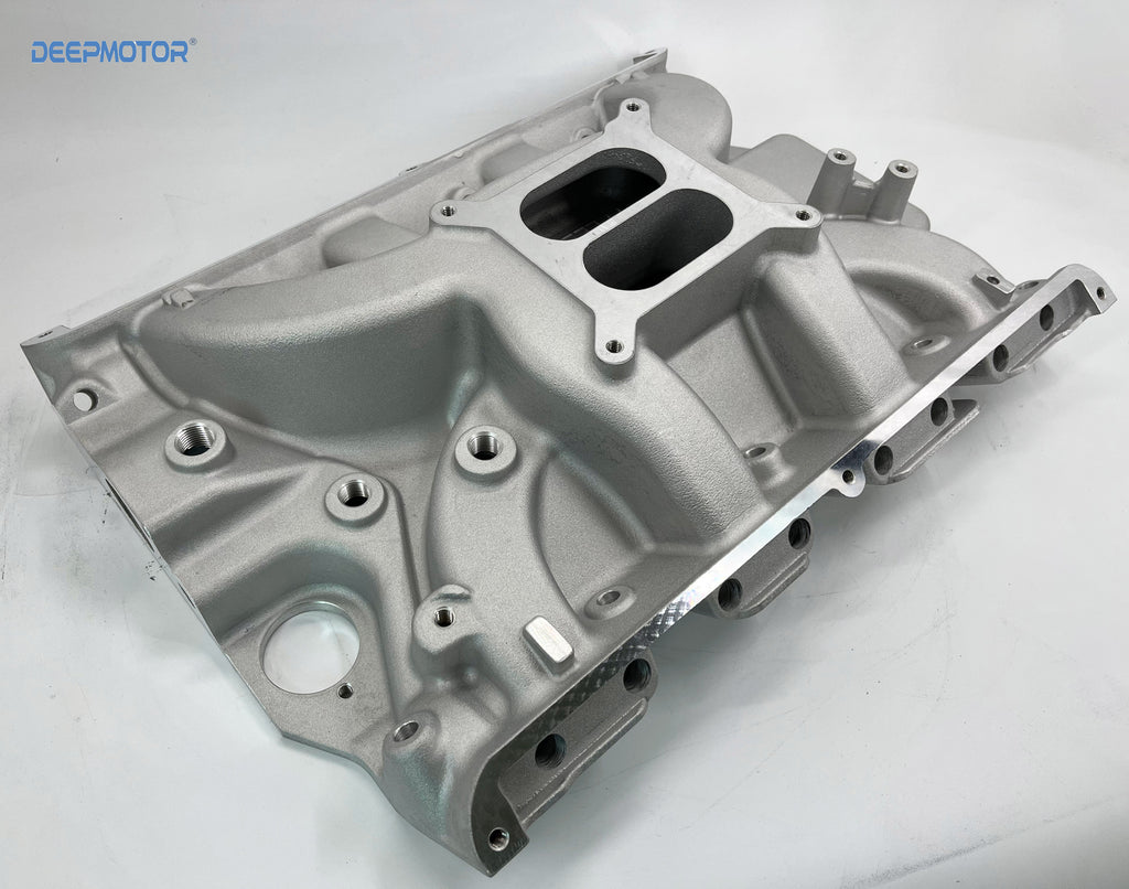 Intake Square Deepmotor Aluminum Square Bore Dual Plane Intake Manifold for Ford 332