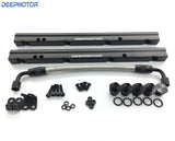 Deepmotor Billet Fuel Rail Kit For OE LS1 LS6 Stock Intake Manifold 6AN+Hardware