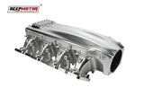 Billet 102mm Intake Manifold Set with Burst Panel Flange for LS1 LS2 LS6 Silver