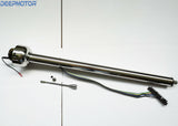 Deepmotor Universal Straight Steering Column, 30 Inch, Stainless Steel, Polish
