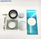 Aluminum Finned Shotgun Intake Air Hood Scoop Single & Dual Carbs Setup Black