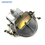 Deepmotor 2 Barrel Carburetor 350 CFM Manual Choke Silver