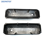 Fits Ford 351C Black Aluminum Valve Covers - Tall w/Hole
