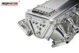 Billet 102mm Intake Manifold Set with Burst Panel Flange for LS1 LS2 LS6 Silver