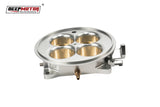 Deepmotor Billet Aluminum 2200 CFM 4 Barrel 4500 Dominator Throttle Body Silver
