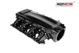 Billet CNC 102mm Intake Manifold Set with Burst Panel Flange for LS3 L92 Black