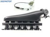 Deepmotor 2JZ-GTE 90mm Billet Intake Manifold Fuel Rail Throttle Body Set +Cable