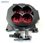 Deepmotor CNC Billet 1000 CFM 1.75" Core 4-Barrel 4150 Throttle Body Black