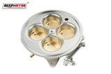 Deepmotor Billet Aluminum 2200 CFM 4 Barrel 4500 Dominator Throttle Body Silver