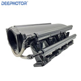 Deepmotor 102mm LS3 L92 Intake Manifold 16 injectors Dual Fuel Rails Black