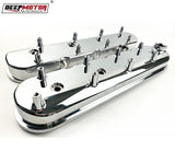Deepmotor Tall Cast Aluminum Valve Covers for LS1 LS2 LS3 LS6 5.3 6.0 Chrome