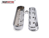 Deepmotor Tall Cast Aluminum Valve Covers for LS1 LS2 LS3 LS6 5.3 6.0 Chrome