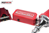 Deepmotor SBF Billet Distributor Coil Ignition Box Kit for Ford 289 302 Red
