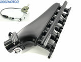 Deepmotor RB26 RB26DET Billet Intake Manifold Fuel Rail 90mm Throttle Body Set