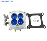 Deepmotor CNC Billet 1000 CFM 1.75" Core 4-Barrel 4150 Throttle Body Silver