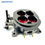 Deepmotor CNC Billet 1000 CFM 1.75" Core 4-Barrel 4150 Throttle Body Black